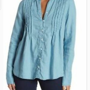 Free people breezy mornings linen button down